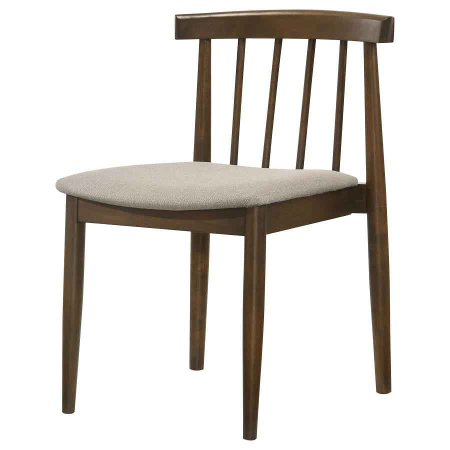 Cullen Dining Side Chair Upholstered Seat Walnut (Set of 2)