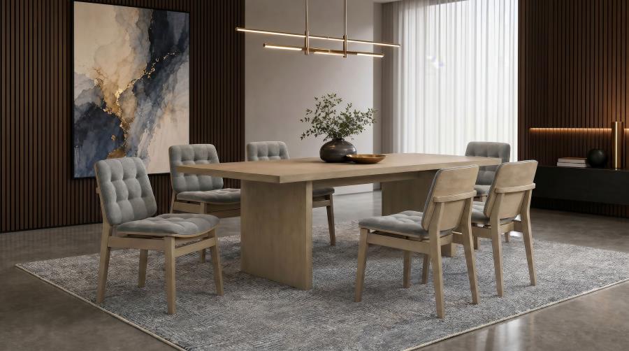 Decker 82-inch Rectangular Wood Dining Table Natural Oak