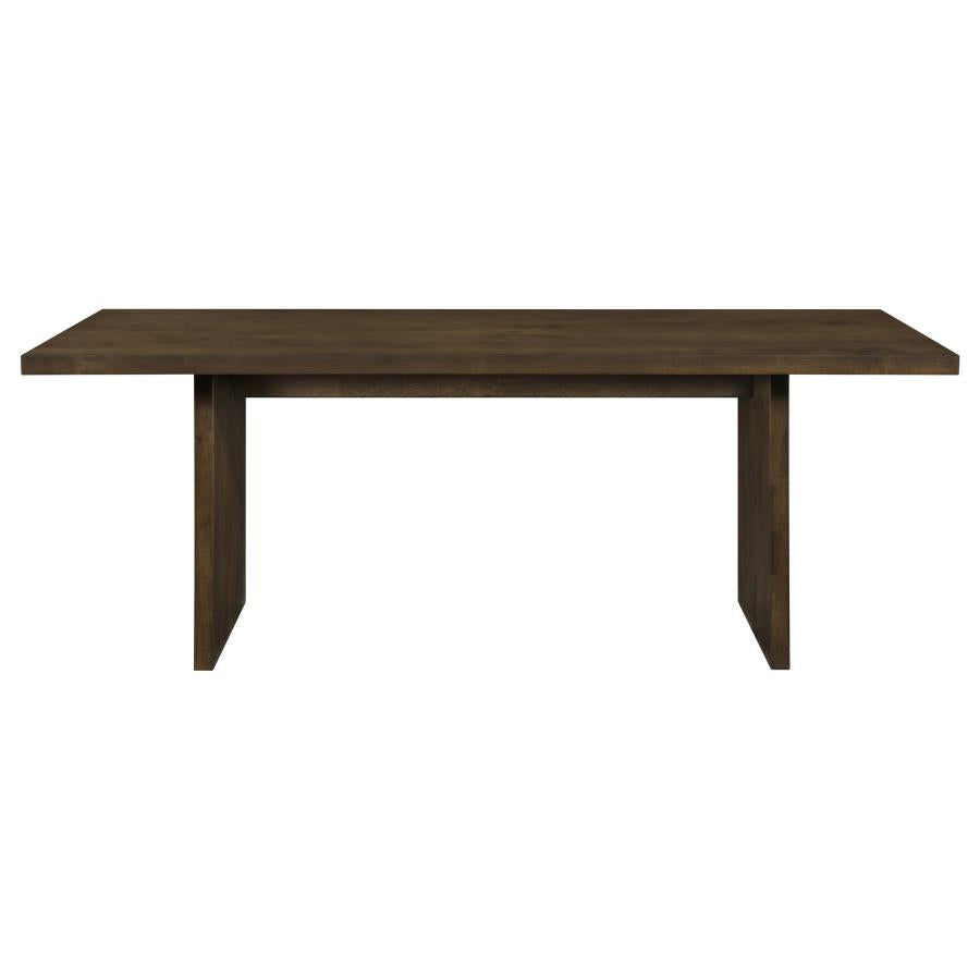 Decker 7-piece 82-inch Rectangular Dining Set Wheat and Walnut