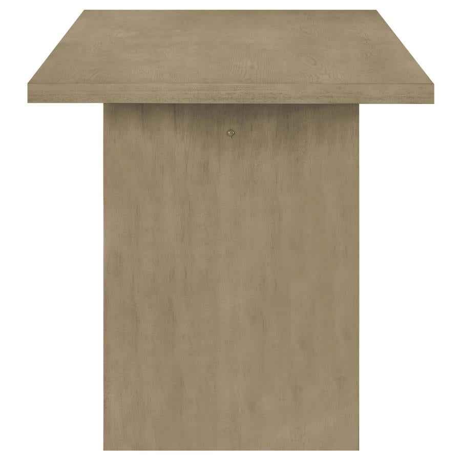 Decker 7-piece 70-inch Rectangular Counter Height Dining Set Cream and Natural Oak