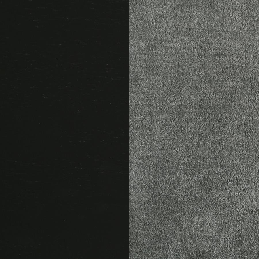 Redbridge Upholstered Counter Chair Grey and Black (Set of 2)