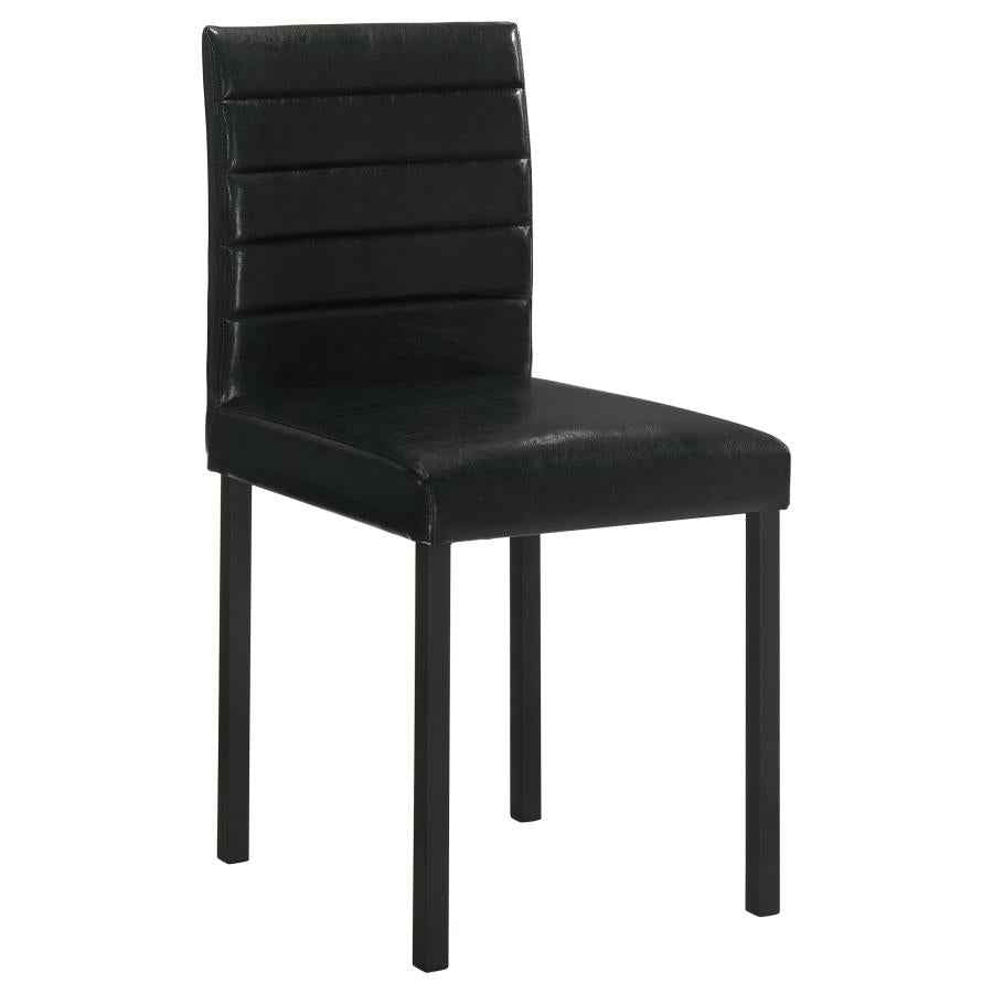 Garza Upholstered Dining Side Chair Black (Set of 4)