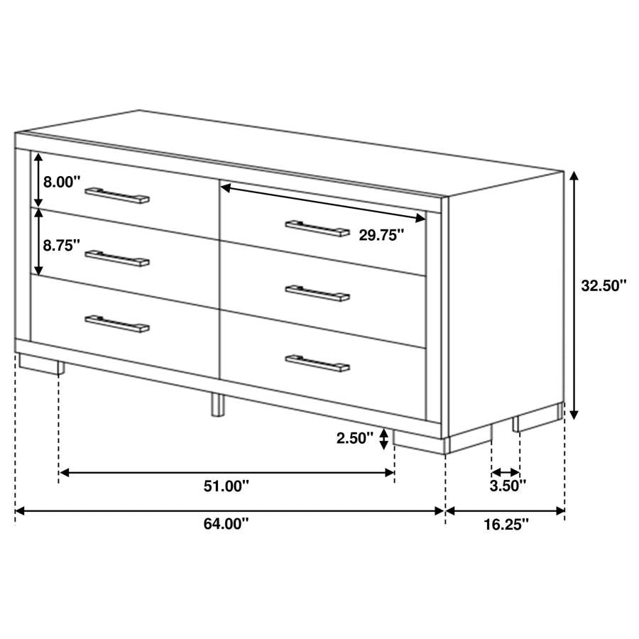 Jessica 5-piece Queen LED Bedroom Set Cappuccino - Home & Sleep Outlet
