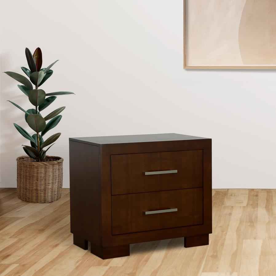 Jessica 2-drawer Nightstand Cappuccino - Home & Sleep Outlet
