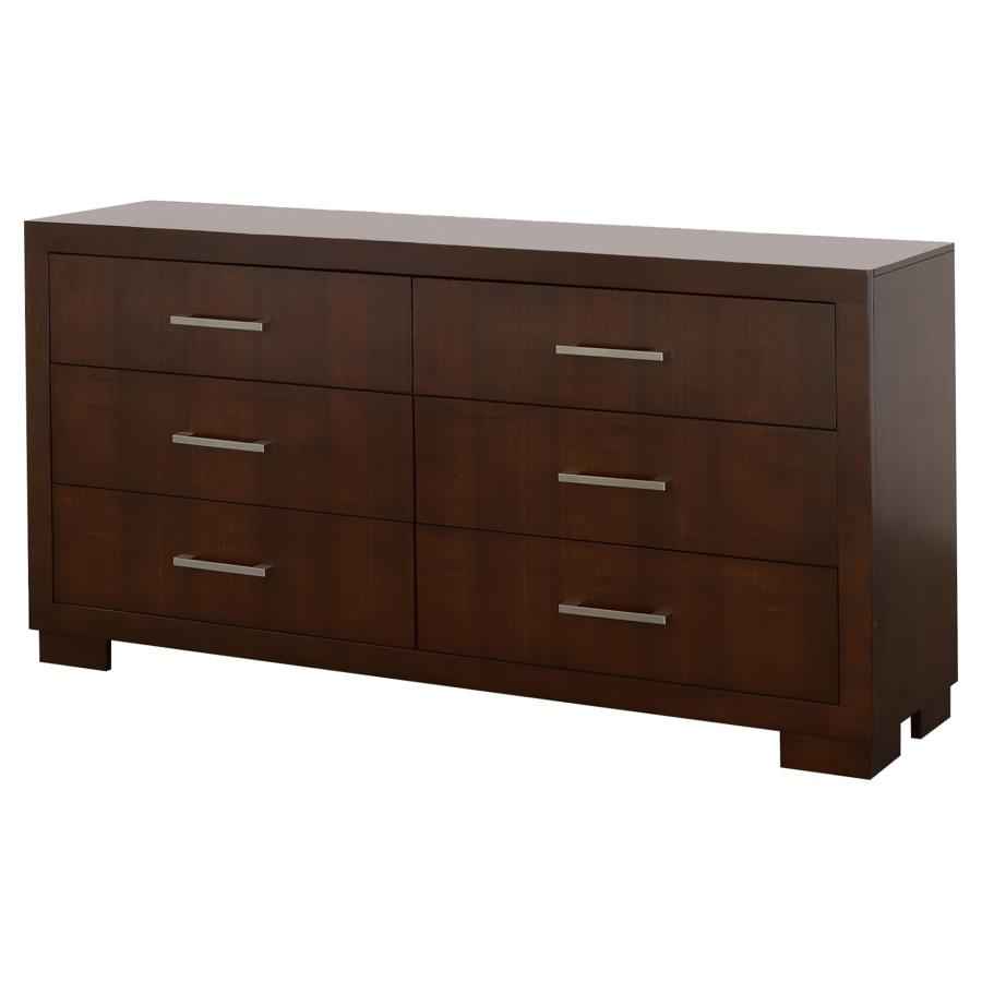 Jessica 6-drawer Dresser Cappuccino - Home & Sleep Outlet