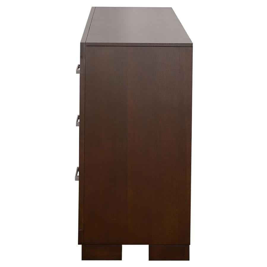 Jessica 6-drawer Dresser Cappuccino - Home & Sleep Outlet