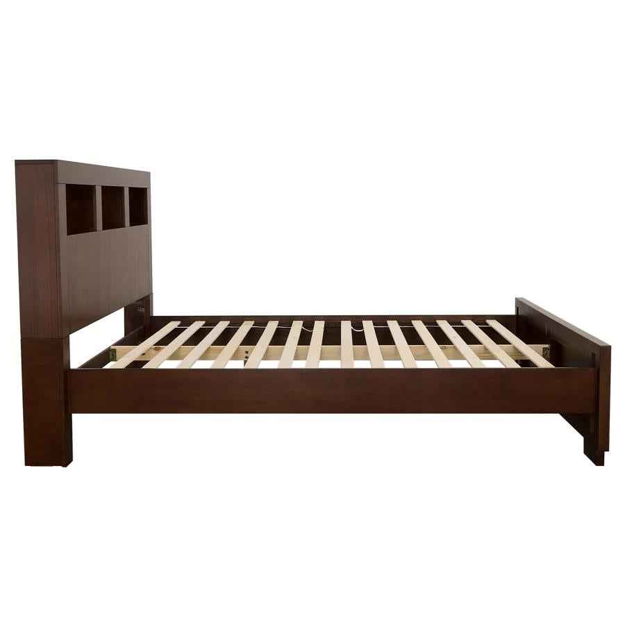 Jessica 4-piece Eastern King Bedroom Set Cappuccino - Home & Sleep Outlet