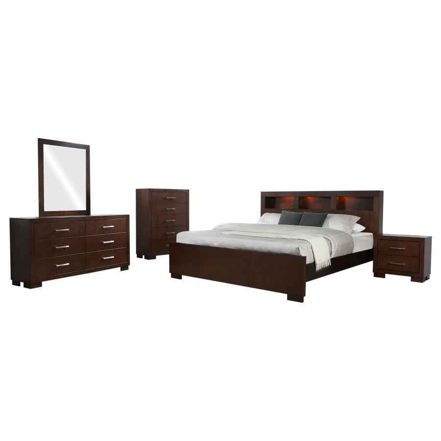 Jessica 5-piece Queen Bedroom Set Cappuccino - Home & Sleep Outlet
