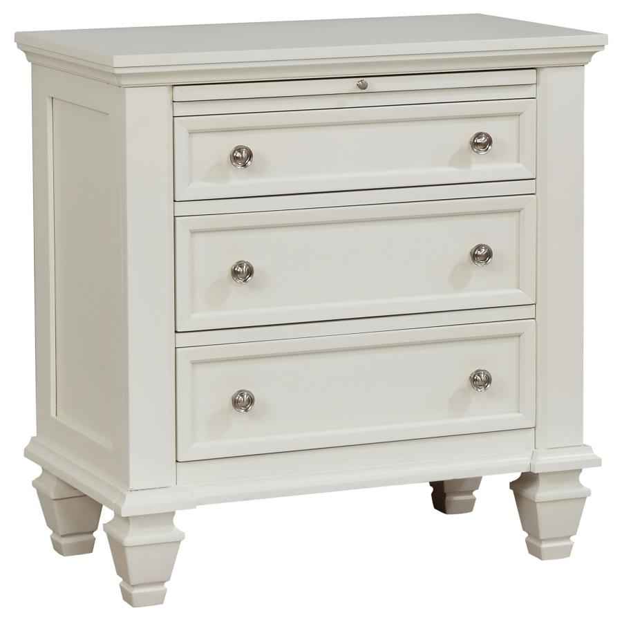 Sandy Beach 5-piece Eastern King Bedroom Set Cream White - Home & Sleep Outlet