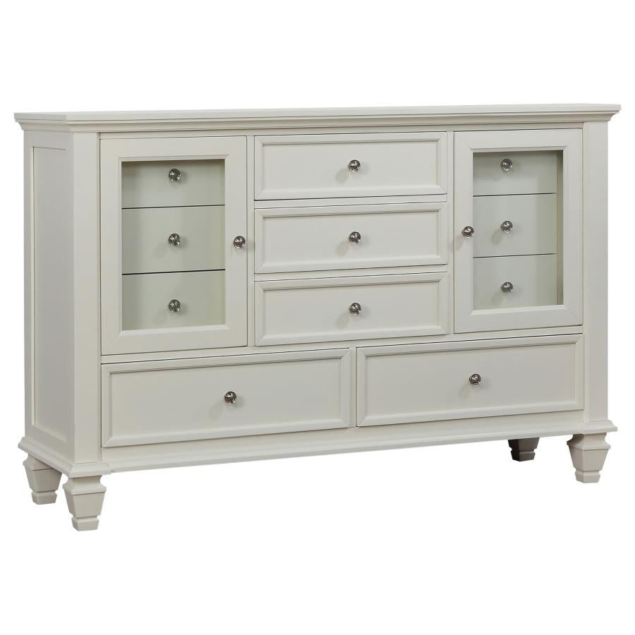 Sandy Beach 5-piece Eastern King Bedroom Set Cream White - Home & Sleep Outlet