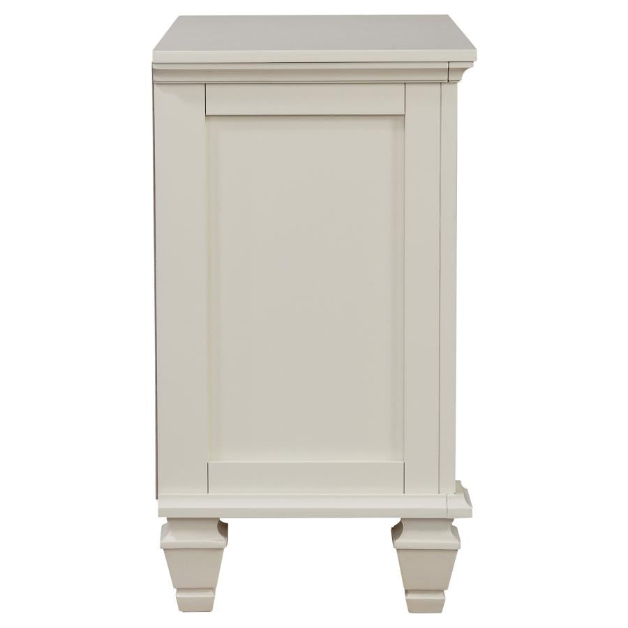 Sandy Beach 3-drawer Nightstand Cream White - Home & Sleep Outlet