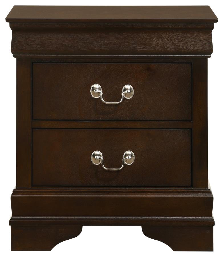 Louis Philippe 4-piece Eastern King Bedroom Set Cappuccino
