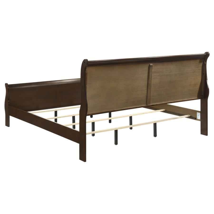 Louis Philippe 5-piece Eastern King Bedroom Set Cappuccino