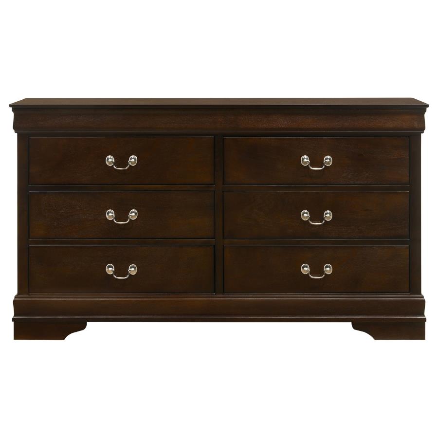 Louis Philippe 5-piece Eastern King Bedroom Set Cappuccino