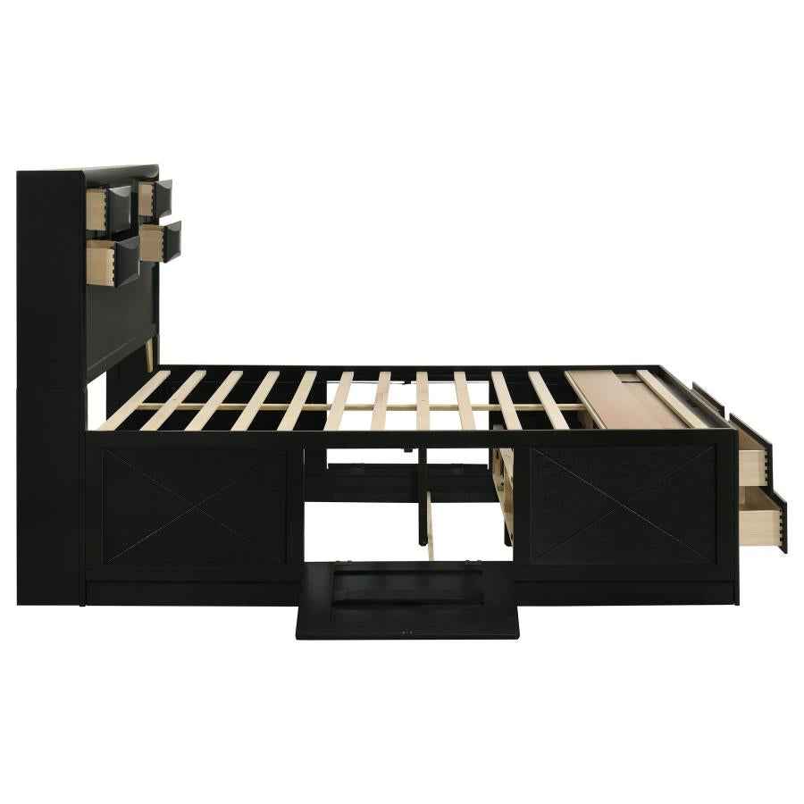 Briana 5-piece Eastern King Bedroom Set Black
