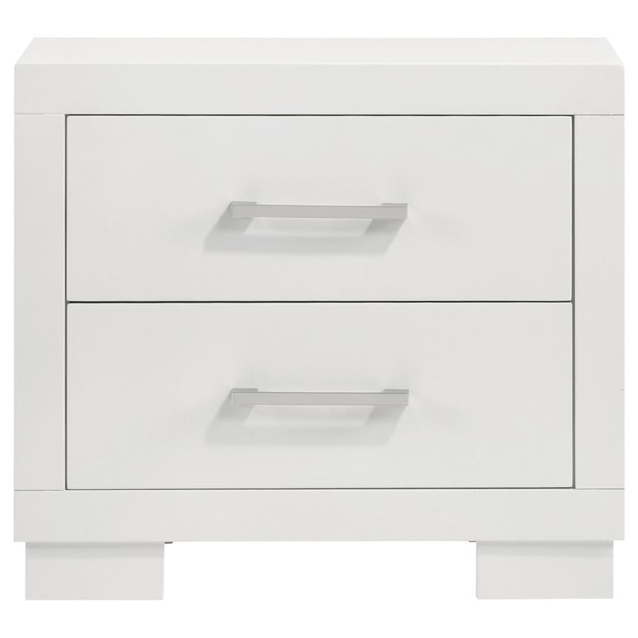 Jessica 5-piece Eastern King LED Bedroom Set Snow White