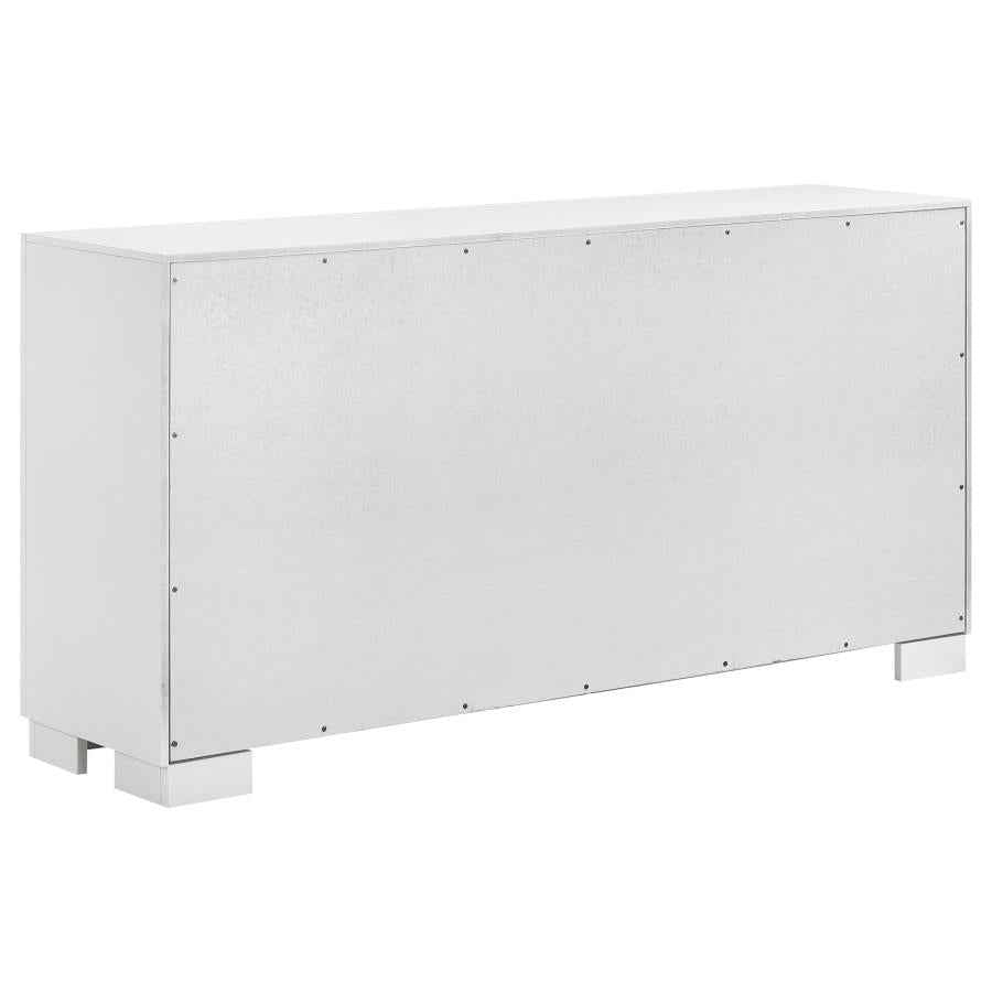 Jessica 6-drawer Dresser Snow White