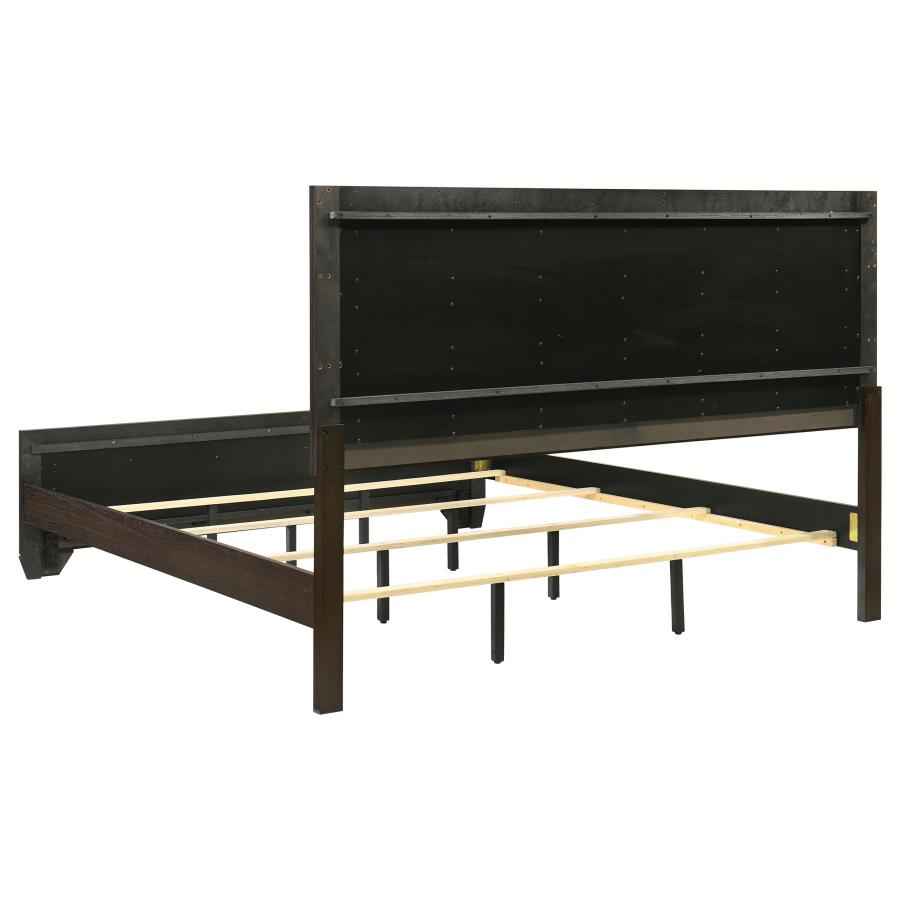 Kauffman 5-piece Eastern King Bedroom Set Dark Cocoa