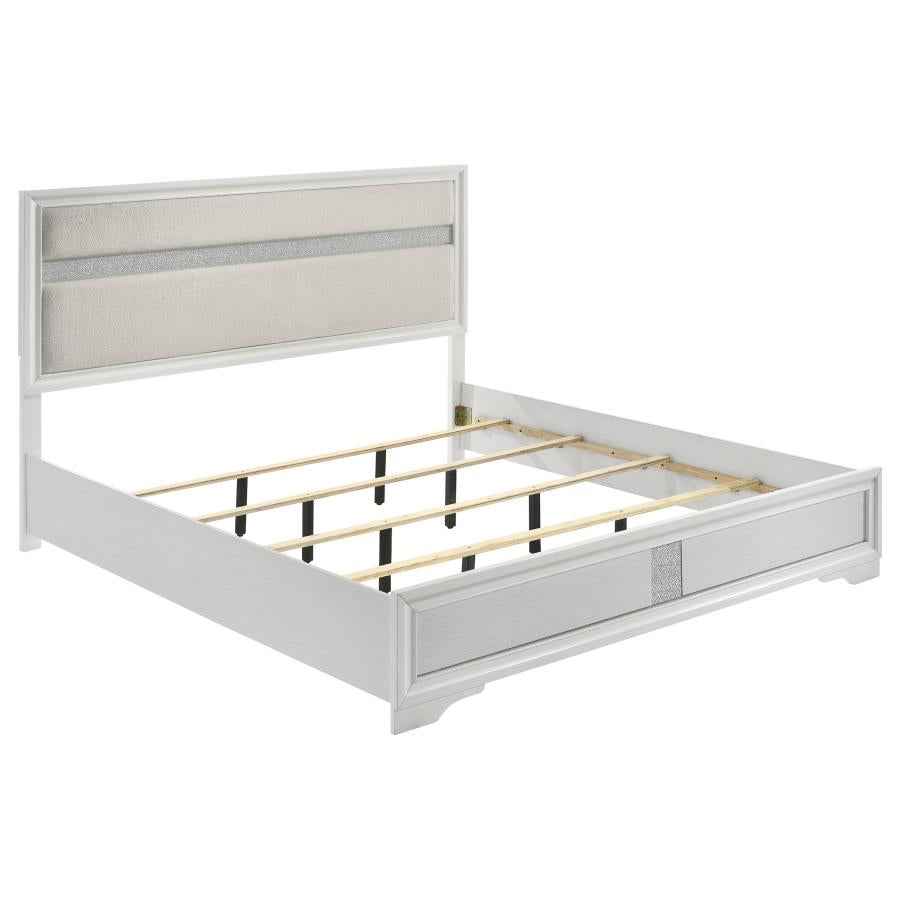 Miranda 5-piece Eastern King Bedroom Set White - Home & Sleep Outlet