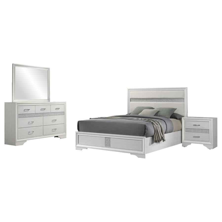 Miranda 4-piece California King Bedroom Set White - Home & Sleep Outlet