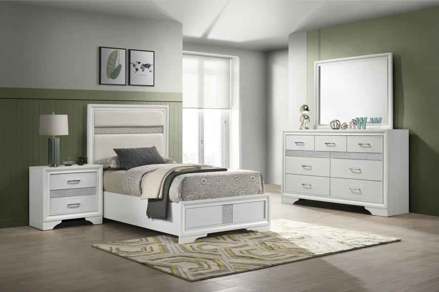Miranda 4-piece Twin Bedroom Set White - Home & Sleep Outlet