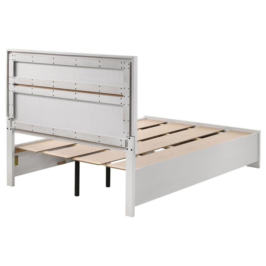 Miranda 51-inch Wood Full Storage Panel Bed White - Home & Sleep Outlet