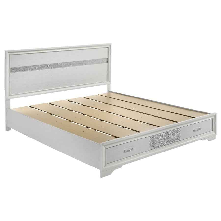 Miranda 4-piece California King Bedroom Set White - Home & Sleep Outlet