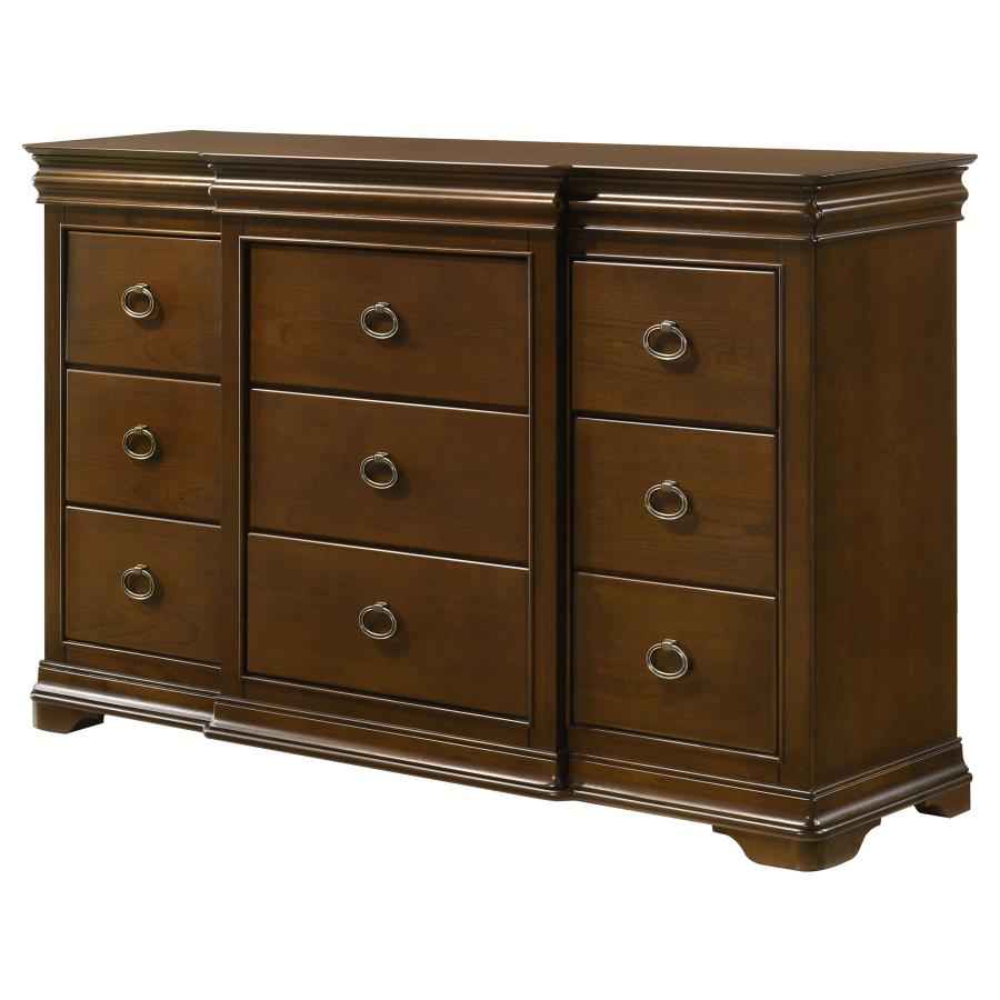 Garland 9-drawer Bedroom Dresser Cabinet Brown Cherry