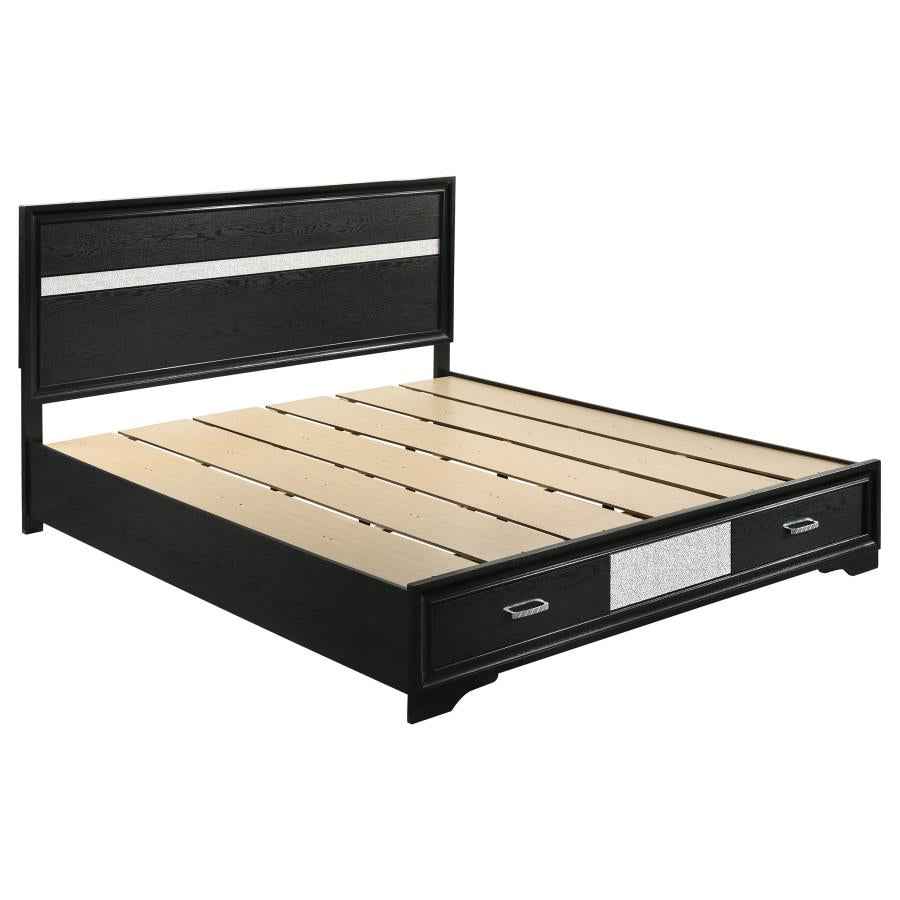 Miranda 4-piece California King Bedroom Set Black