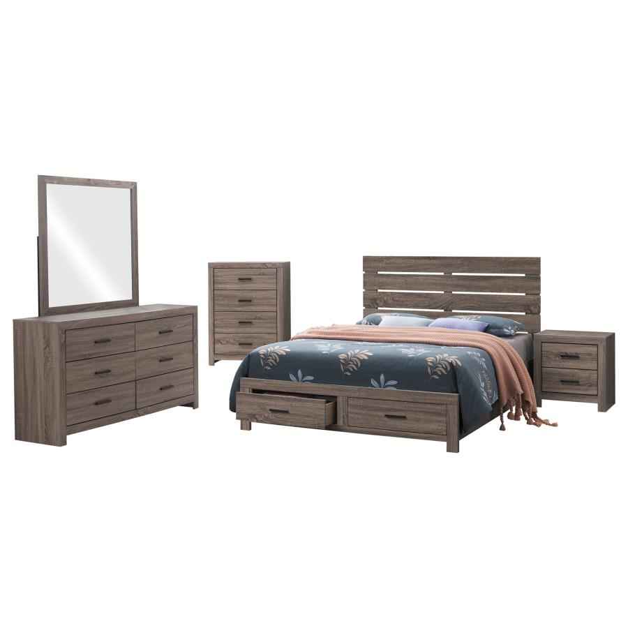 Brantford 5-piece Eastern King Bedroom Set Barrel Oak