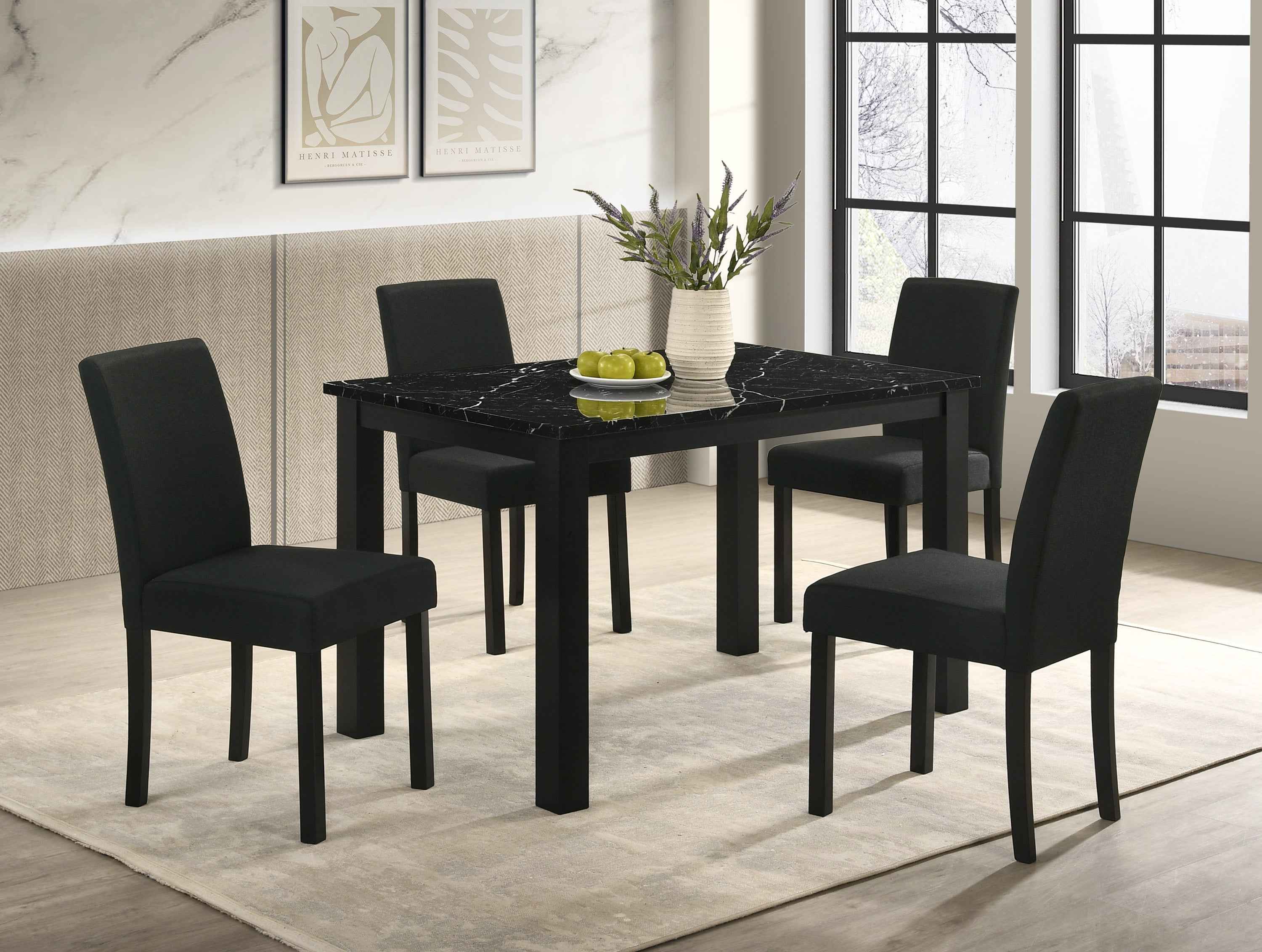 RESIA 2120BK-5P (5-Piece Dining Set)