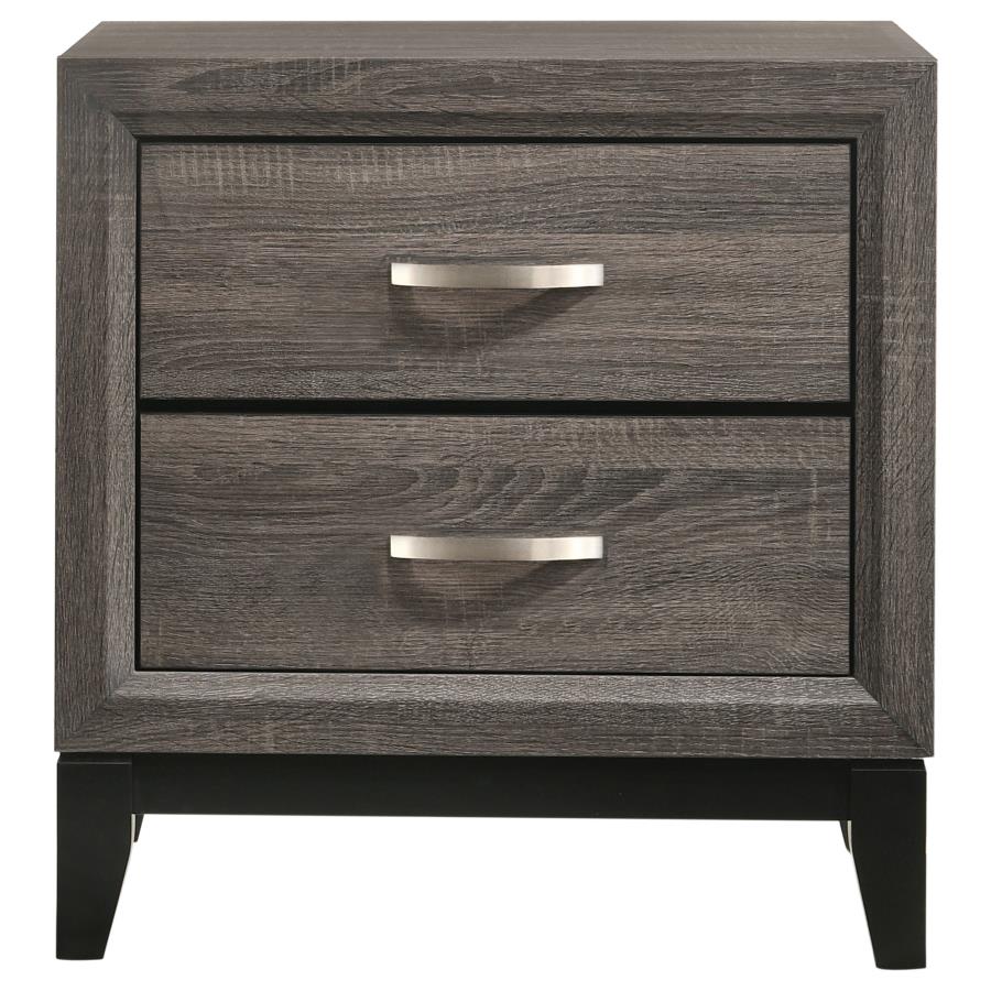 Watson Four-piece Full Bedroom Set Grey Oak
