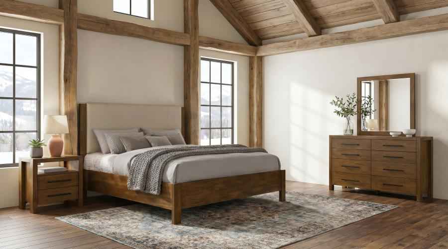 Adderley 4-piece Queen Bedroom Set Warm Brown - Home & Sleep Outlet
