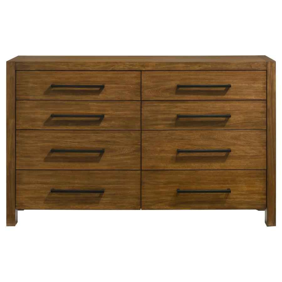 Adderley 8-drawer Bedroom Dresser Cabinet Warm Brown - Home & Sleep Outlet