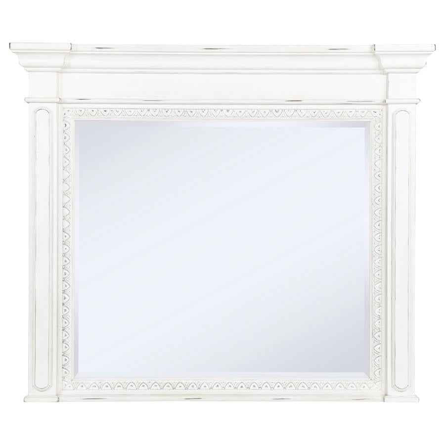 McKinney Dresser Mirror Vintage White - Home & Sleep Outlet