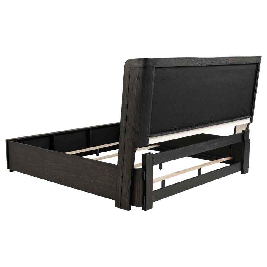 Leandro 4-piece California King Bedroom Set Burnished Black
