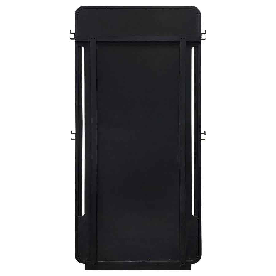 Leandro 76-inch Full Length Floor Mirror Burnished Black
