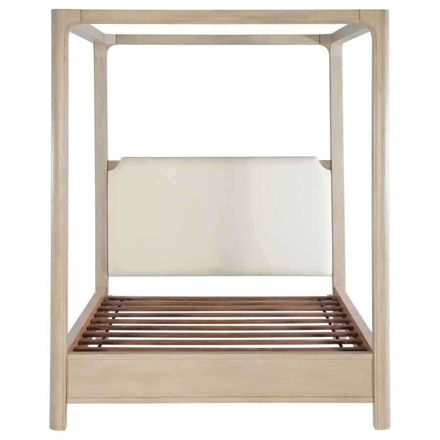 Solano 85-inch Queen Canopy Bed Weathered Mango
