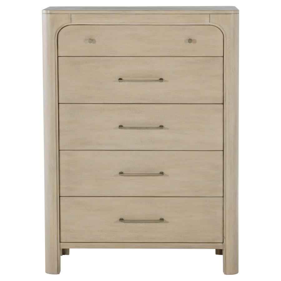 Solano 5-drawer Bedroom Chest of Drawers Weathered Mango