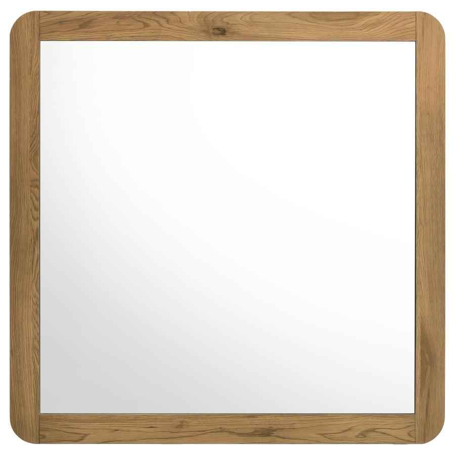 Bennett Bedroom Dresser Mirror Light Oak