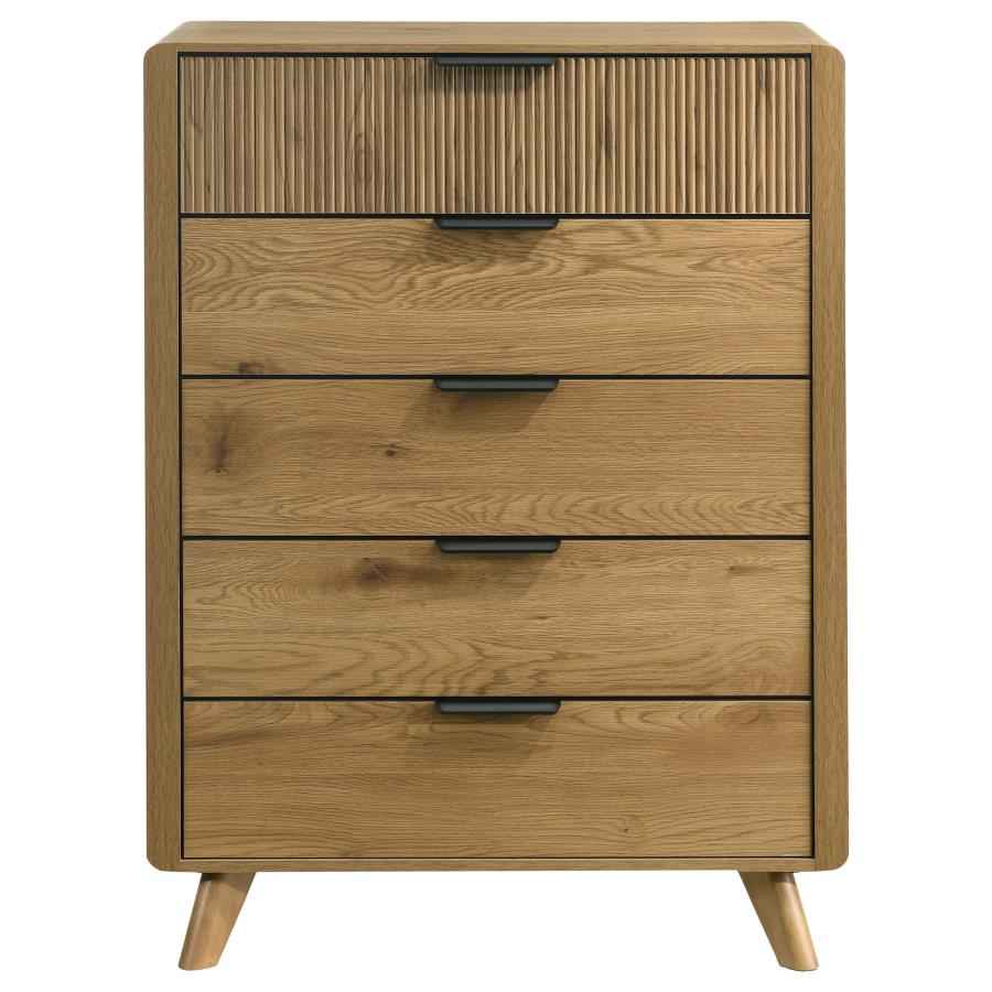 Bennett 5-drawer Bedroom Chest of Drawers Light Oak