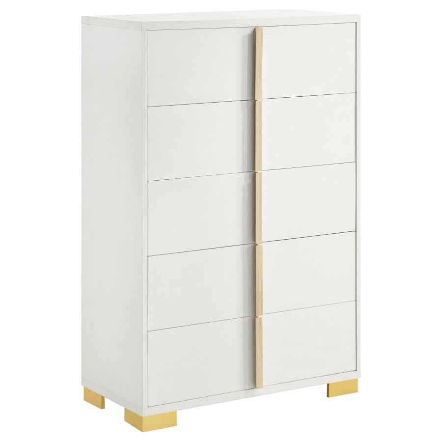 Marceline 5-drawer Bedroom Chest White - Home & Sleep Outlet