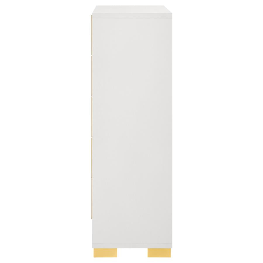 Marceline 5-drawer Bedroom Chest White - Home & Sleep Outlet