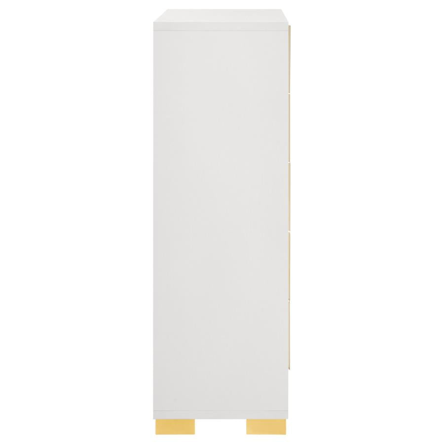 Marceline 5-drawer Bedroom Chest White - Home & Sleep Outlet