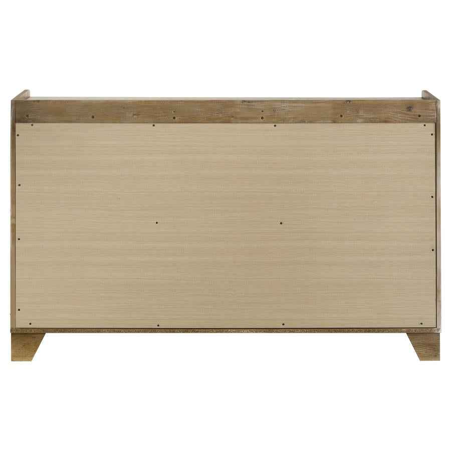 Henderson 6-drawer Bedroom Dresser Cabinet Medium Oak - Home & Sleep Outlet