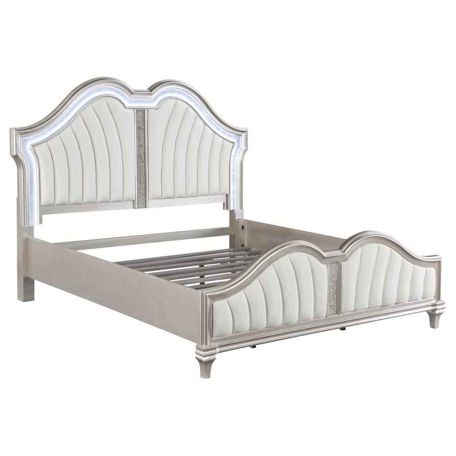 Evangeline 5-piece Eastern King Bedroom Set Silver Oak - Home & Sleep Outlet