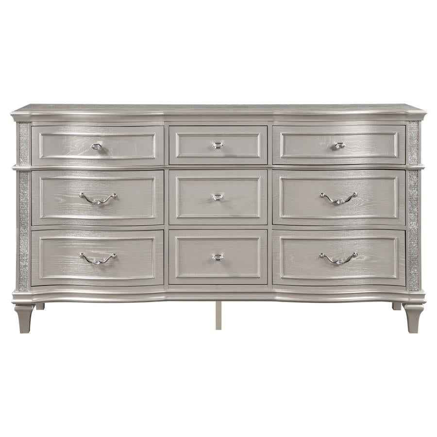 Evangeline 9-drawer Dresser Silver Oak - Home & Sleep Outlet