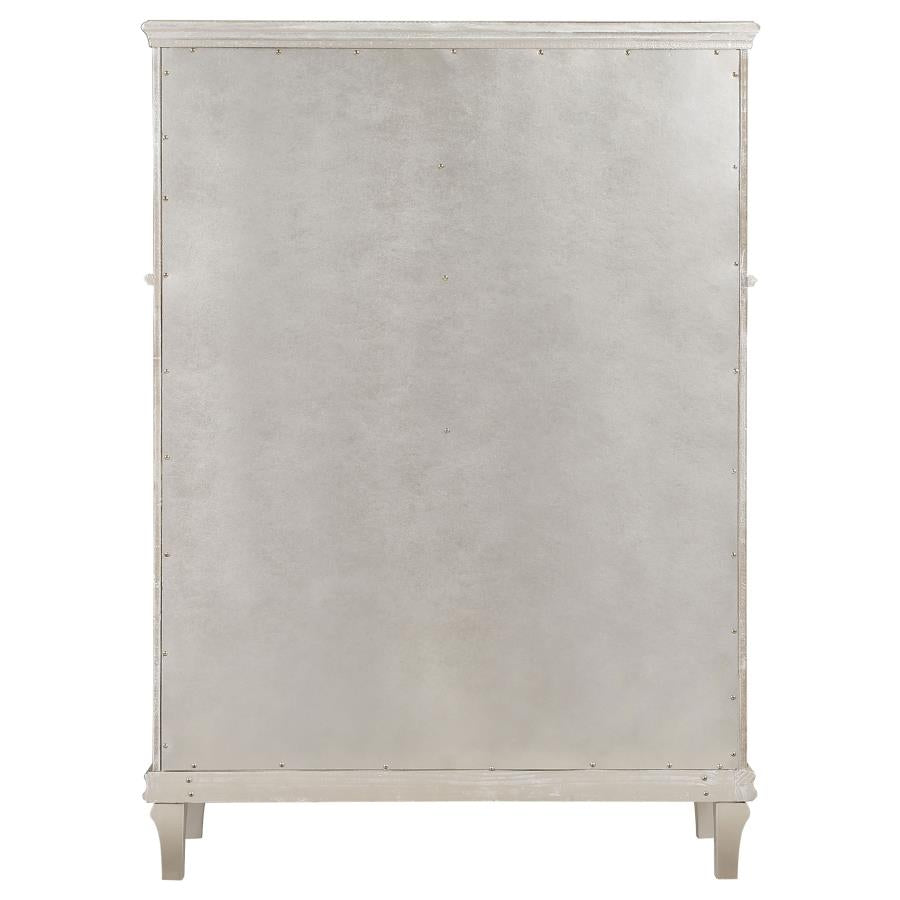 Evangeline 6-drawer Bedroom Chest Silver Oak - Home & Sleep Outlet