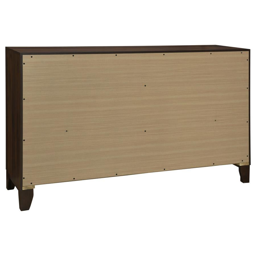 Welsley 5-piece Eastern King Bedroom Set Walnut - Home & Sleep Outlet