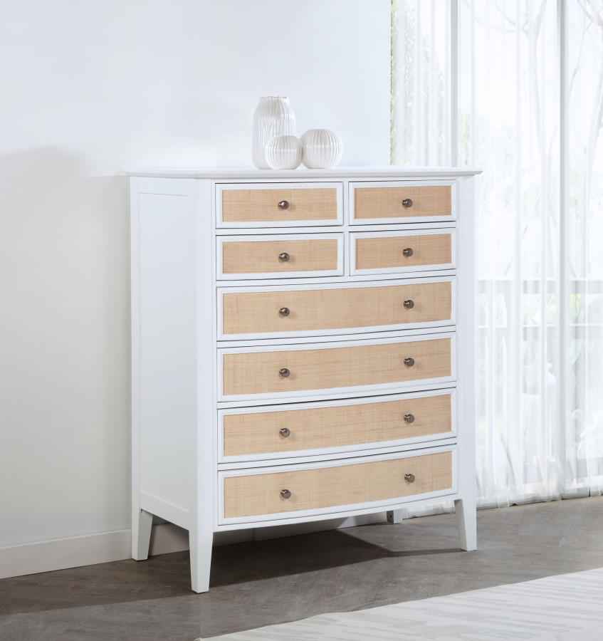 Bexhill 8-drawer Chest of Drawers White